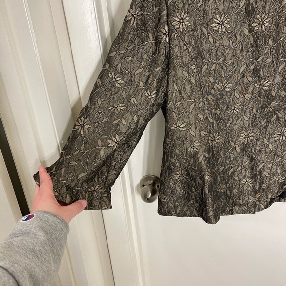 Virgo Women’s floral print blazer jacket - Picture 10 of 11